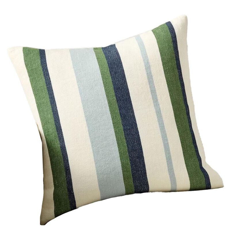 Pottery Barn Everyday Linen Striped Cushion Cover 53cm Cool image number 0